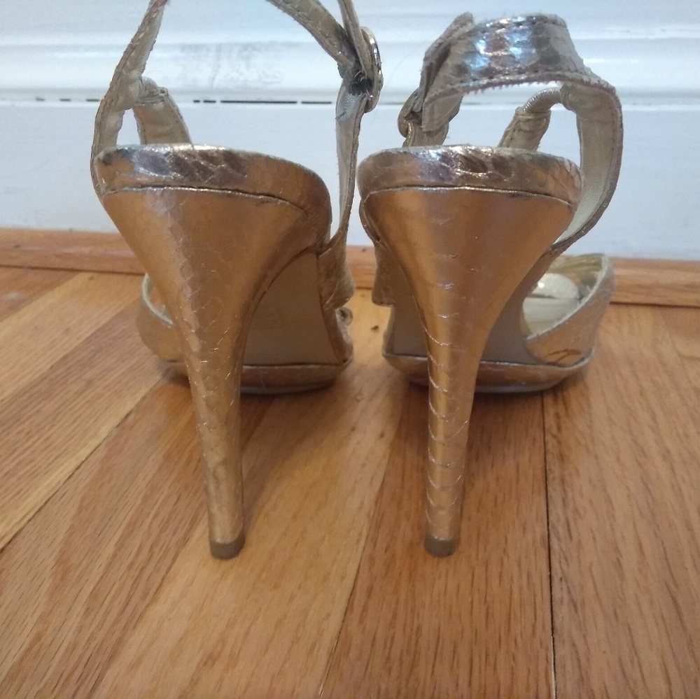Gold python heels - Picture 4 of 4